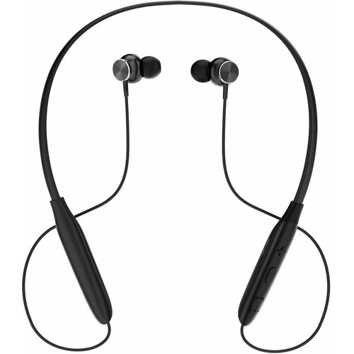 наушники гарнитура xiaomi mi sports bluetooth earphones white беспроводные вставные с микрофоном Гарнитура Perfeo NECK Black (PF_C3176)