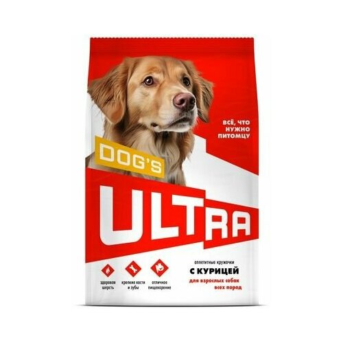 ULTRA Полнорационный сухой корм для взроcлых собак всех пород с курицей 3 кг