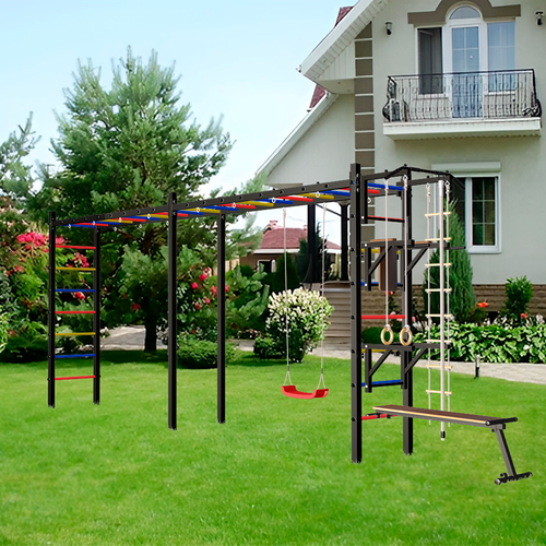 Уличная шведская стенка Sv Sport рукоход х 2 У52000 (ступени Разноцветные)