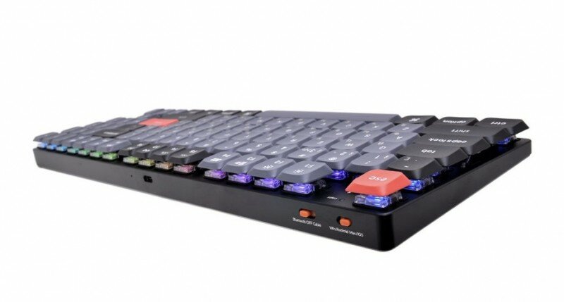 Клавиатура QMK Keychron K13 Pro, 90 клавиш, Hot-Swap, Gateron low profile Red Switch - фото №14