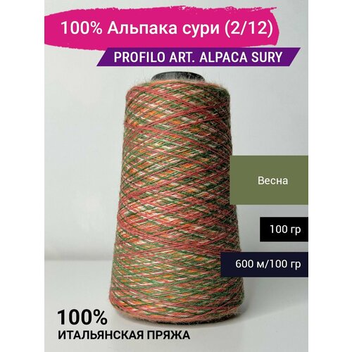 Пряжа PROFILO art. Alpaca Sury 100% Альпака сури (2/12) 100 гр. Италия