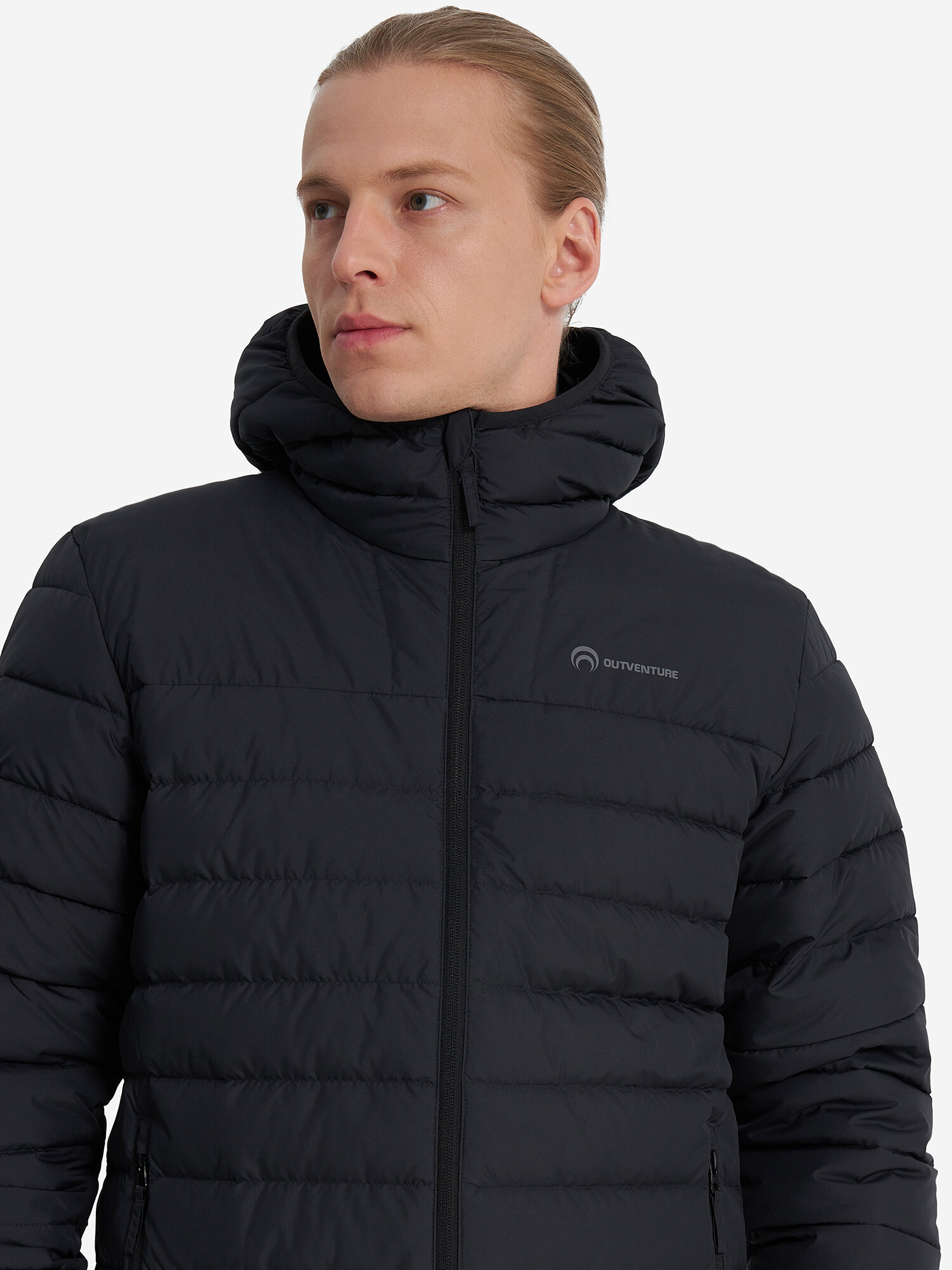 Пуховик OUTVENTURE, размер 52, черный