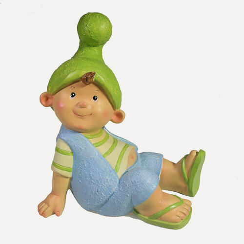 Изображение товара Фигура декоративная Мальчик-гномик 12,5х17х20см KSMR-713782/F727K