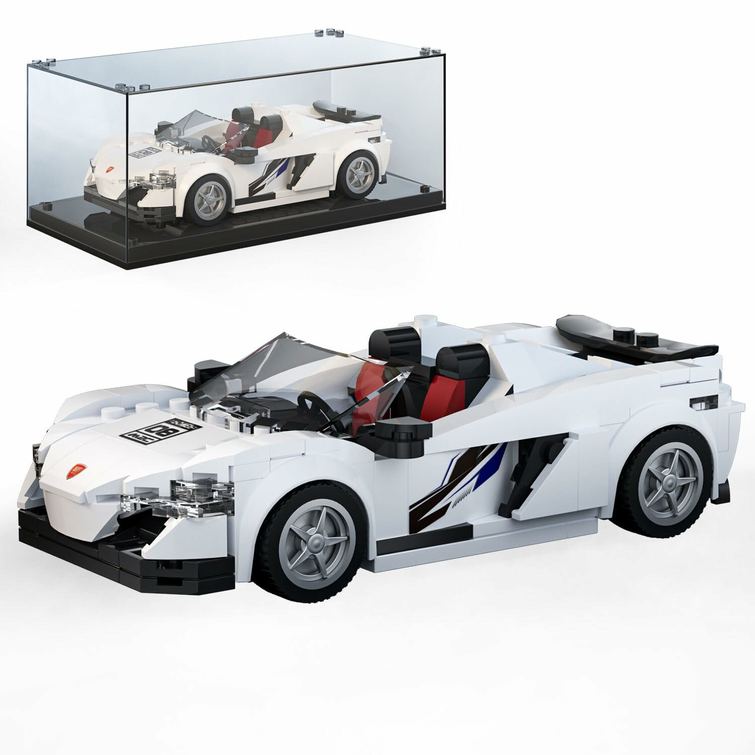 Конструктор Mould King 27043 MOC Технологическая McLaren 650S суперкар, 352 деталей, серии Спид Чемпионс, Детские игрушки, Коллекционные игрушки