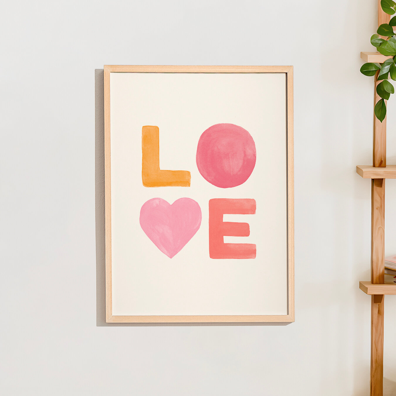 Постер интерьерный на стену от OTS HOME 30х40 см LOVE, без рамки