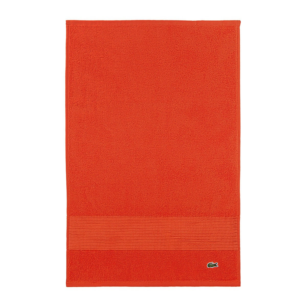Полотенце махровое Lacoste Super Lacoste Glaieul оранжевое 40x60 см для рук хлопковое