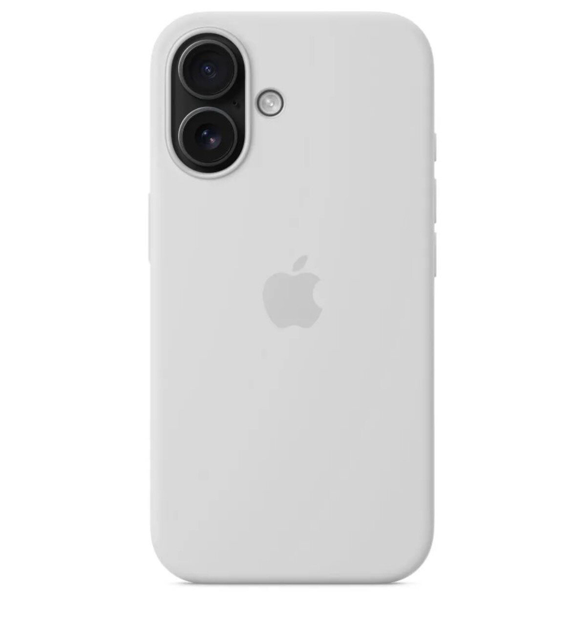 Защитный чехол Silicone Case на iPhone 16 белый / силиконовый / для айфон 16