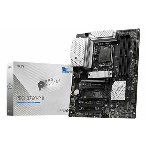 Материнская плата MSI PRO B760-P II чипсет Intel B760 сокет LGA1700 форм-фактор ATX DDR5 15130₽