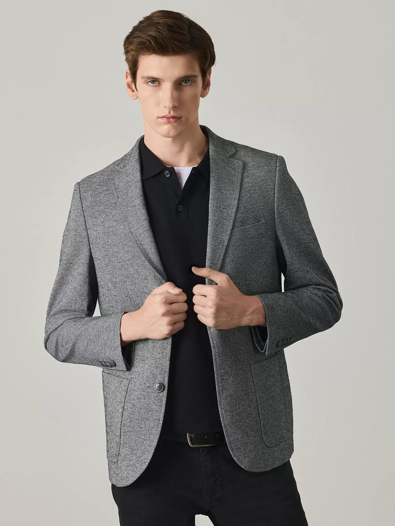 Пиджак JUST CLOTHES, размер 52, серый