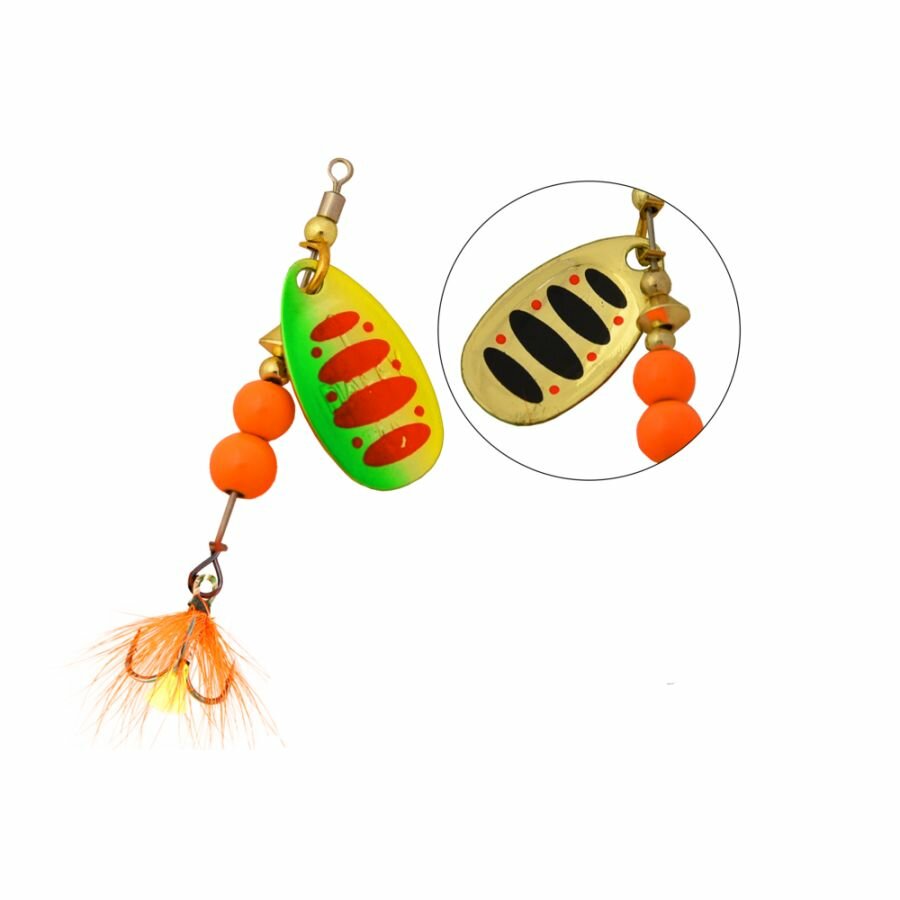 Блесна вращающаяся LureMax Daffy-1 вес 3.2 гр. цвет 007 — фото 1