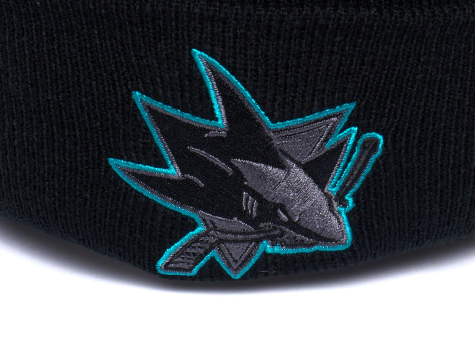 Шапка-бини Atributika & Club San Jose Sharks для мужчин и женщин, размер 55-58, черный — фото 1