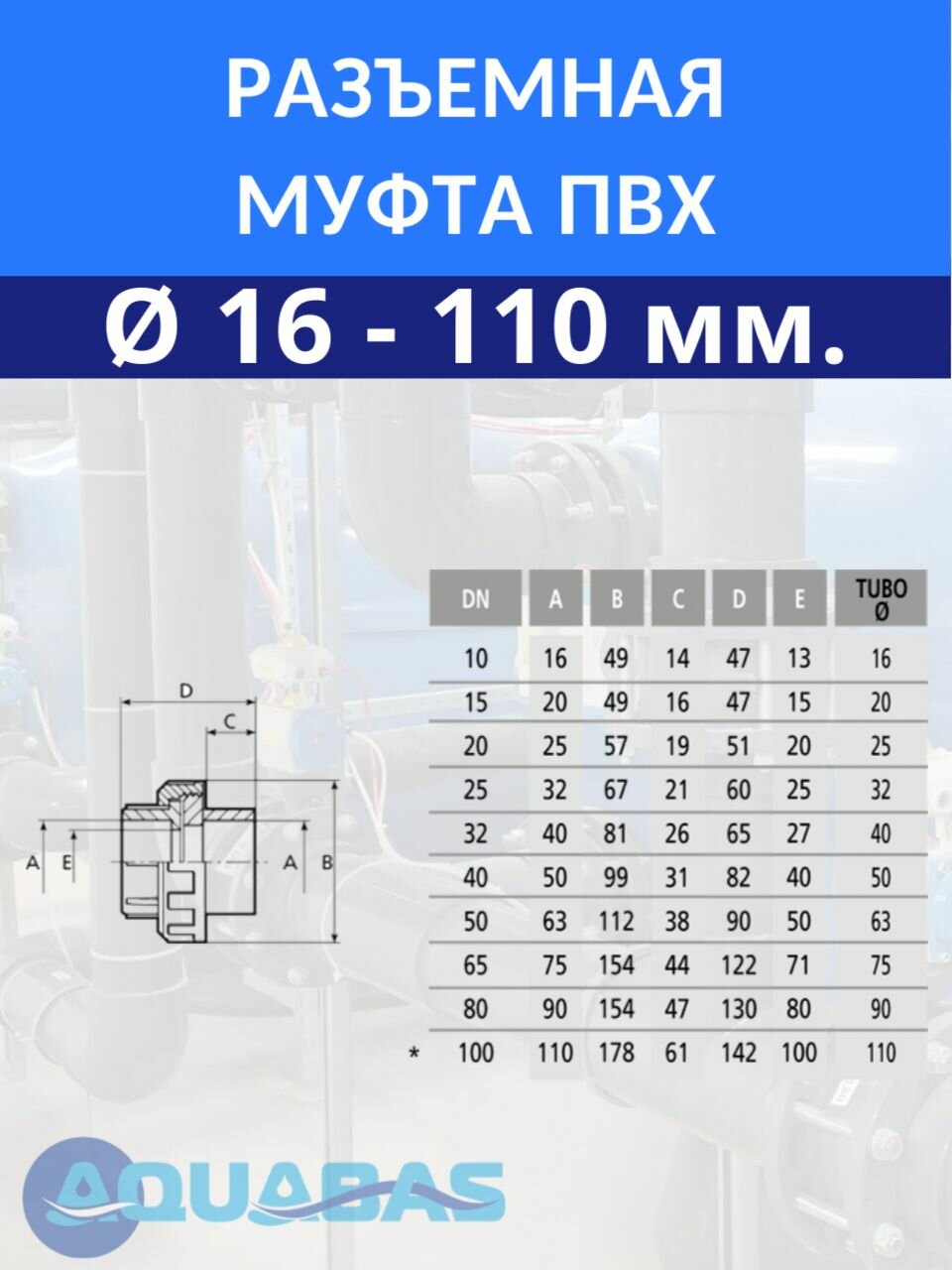 Муфта разъемная D63 ПВХ CORAPLAX — фото 1