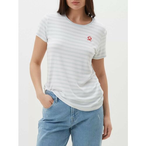 фото Футболка just clothes, 1 шт., размер 50, белый/серый