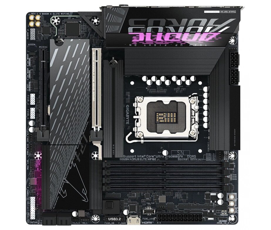 Материнская плата Gigabyte B860M A ELITE WIFI6E, Soc-1851, Intel B860, mATX