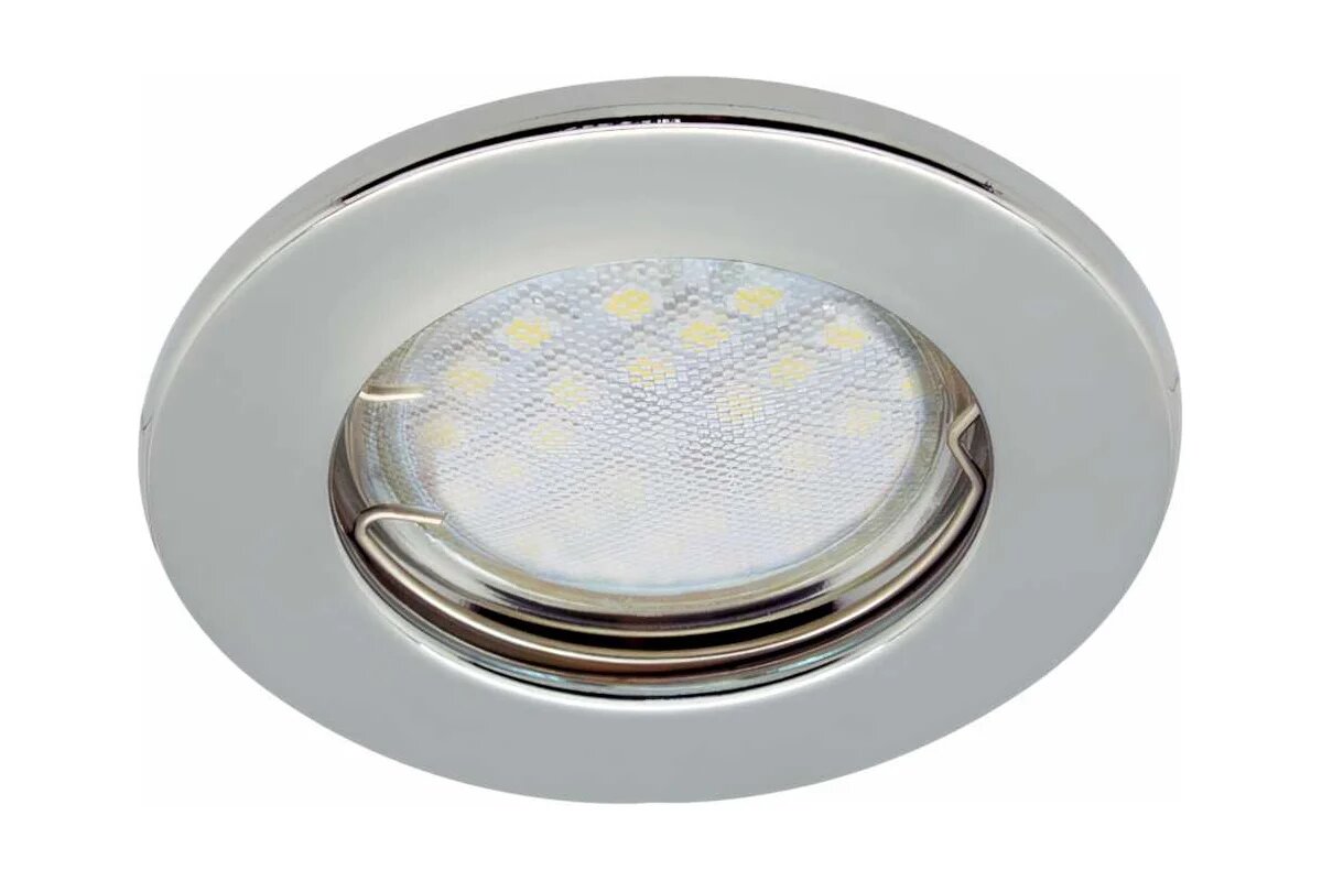 Встраиваемый светильник Ecola Light MR16 DL90 GU5.3 плоский Хром 30x80 /кd74/ FC1611EFY