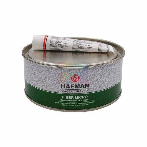 Шпатлевка автомобильная с микростекловолокном Hafman Fiber Micro 1 кг.