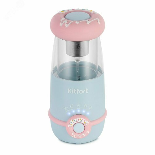 Капучинатор 4 в 1 KT-7244 объем 320 мл мощность 300 Вт розово-голубой 2390₽