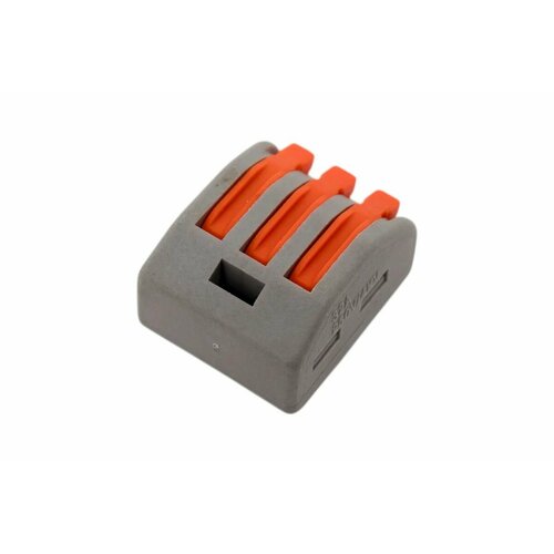 Клемма соединительная Cabeus универсальная 3-х проводная с рычагом 0, 08-2, 5/4, 0 (10шт) (WAGO PCT-213