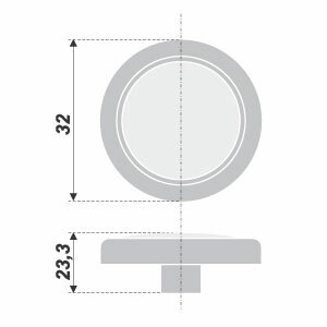 Мебельная ручка кнопка AB- Старинная латунь 1шт BOYARD