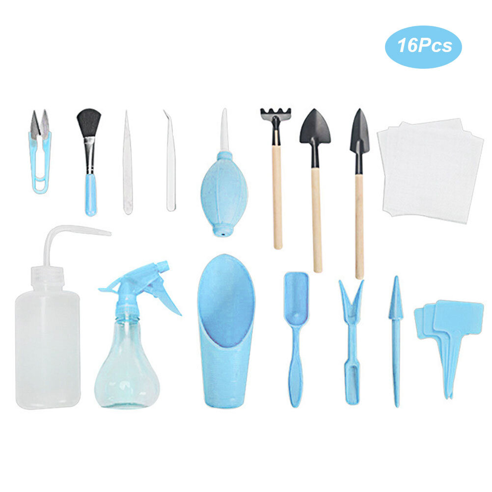 16 шт. мини садовый набор инструментов суккулентные растения DIY инструменты набор инструментов для посадки сада