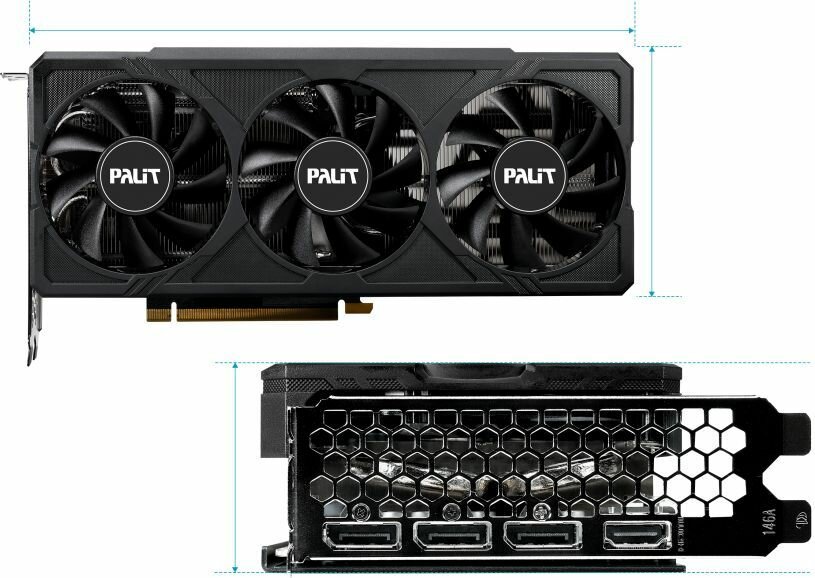 Видеокарта Palit RTX4060Ti JETSTREAM OC 16ГБ, RET (ne6406tu19t1-1061j) — фото 1