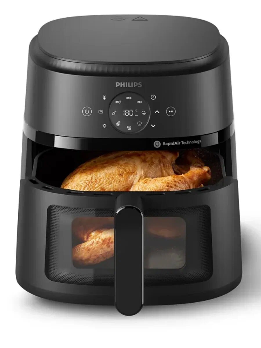 Аэрофритюрница Philips NA230 Airfryer, 6,2 л, электронное управление