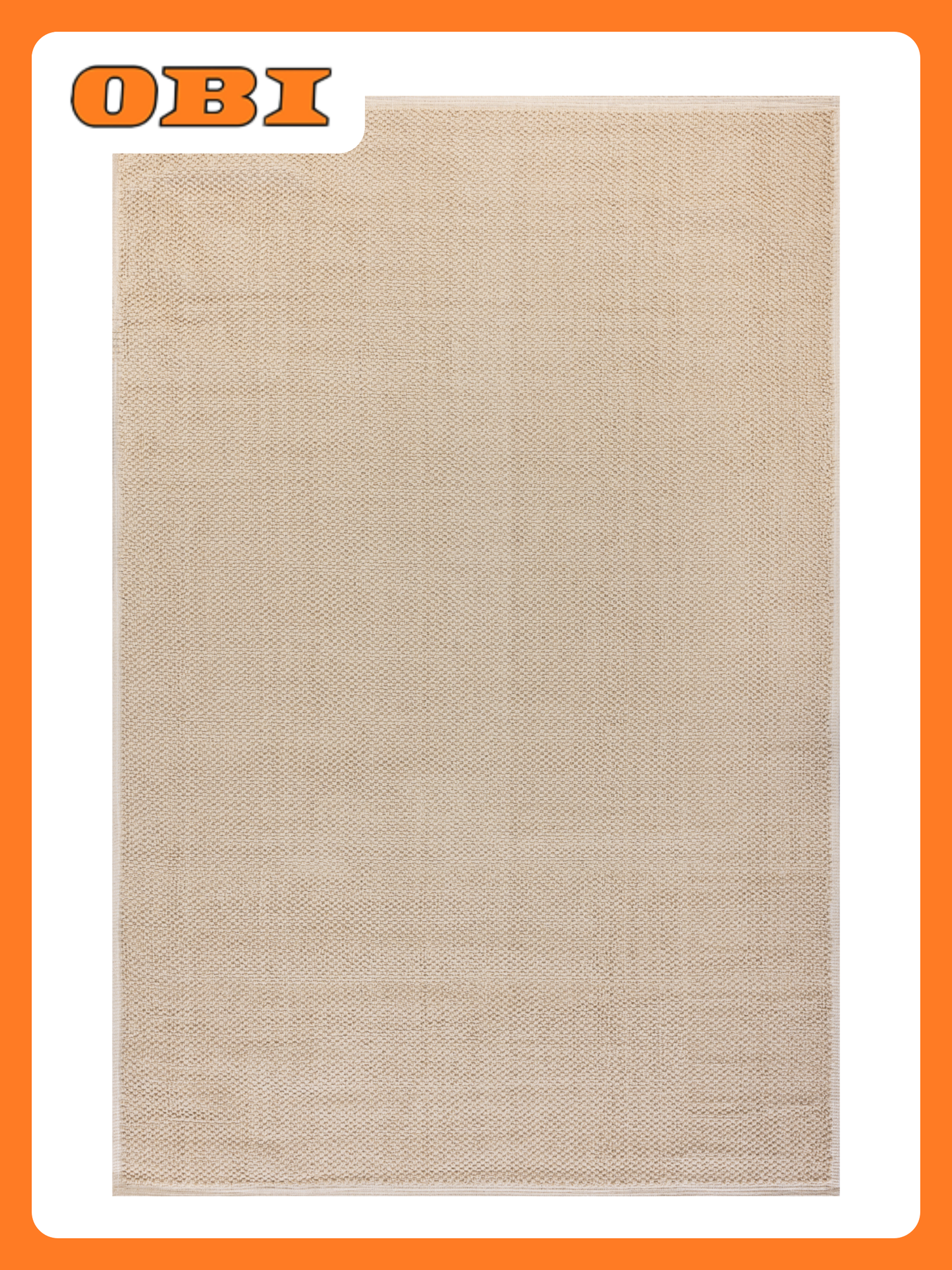 Ковер LOOMX LUPIN LP-041 хлопок прямоугольный однотонный коричневый 12 x 18 м