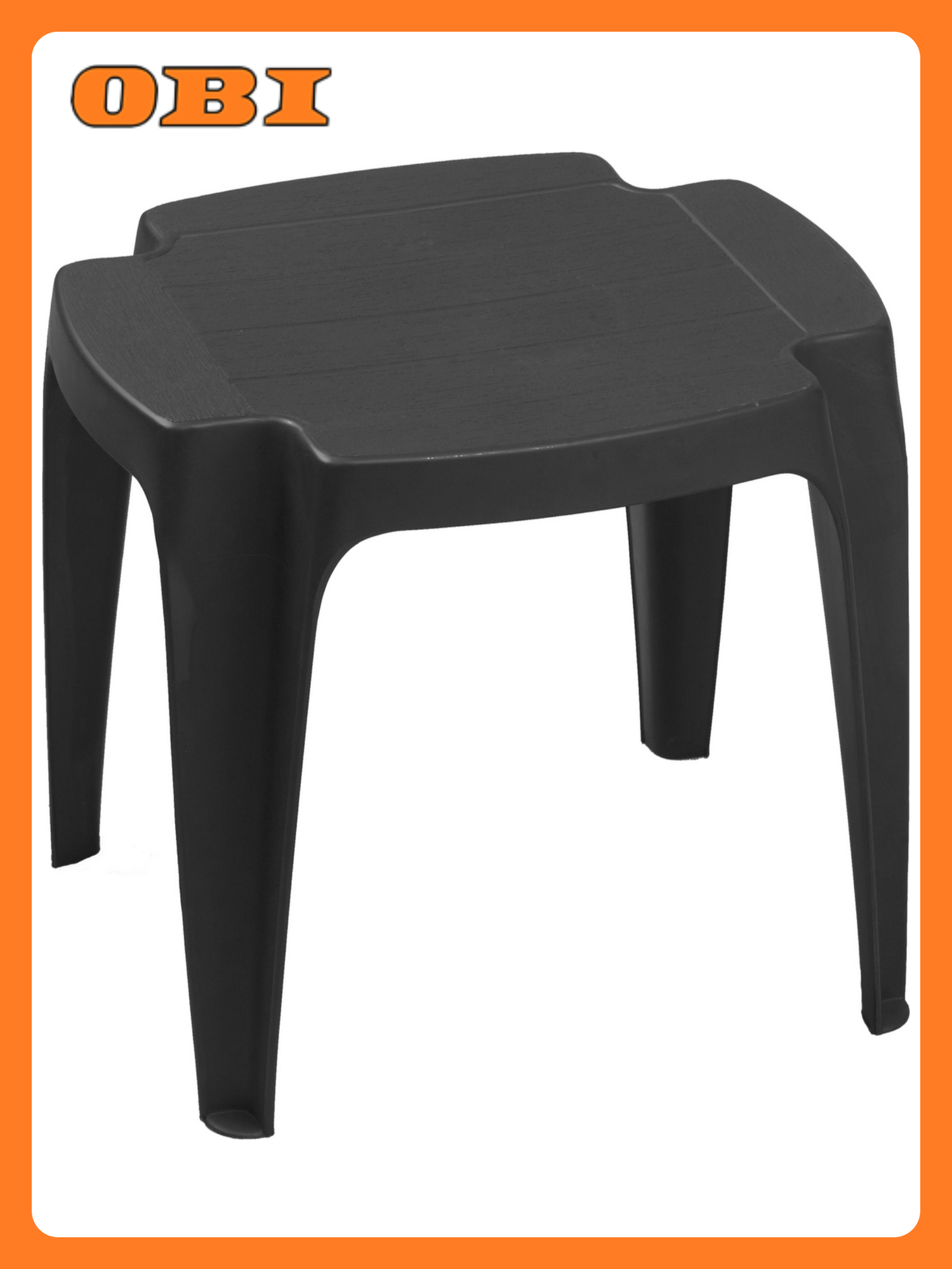 Столик для шезлонга IPAE-PROGARDEN "SIUSI", квадратный, пластик, 42 x 37 x 38 см