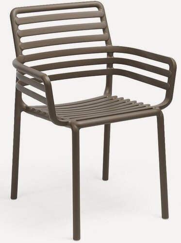 Изображение товара Кресло садовое уличное Nardi Doga, из стеклопластика, нагрузка до 120 кг, цвет табак