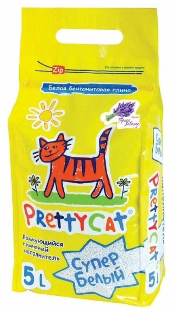 Наполнитель комкующийся PrettyCat Cупер белый с ароматом лаванды, 2кг - фото №9