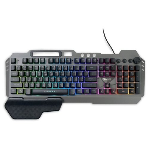 Клавиатура Оклик GMNG 720GK черный USB Multimedia for gamer LED подставка для запястий 177800₽