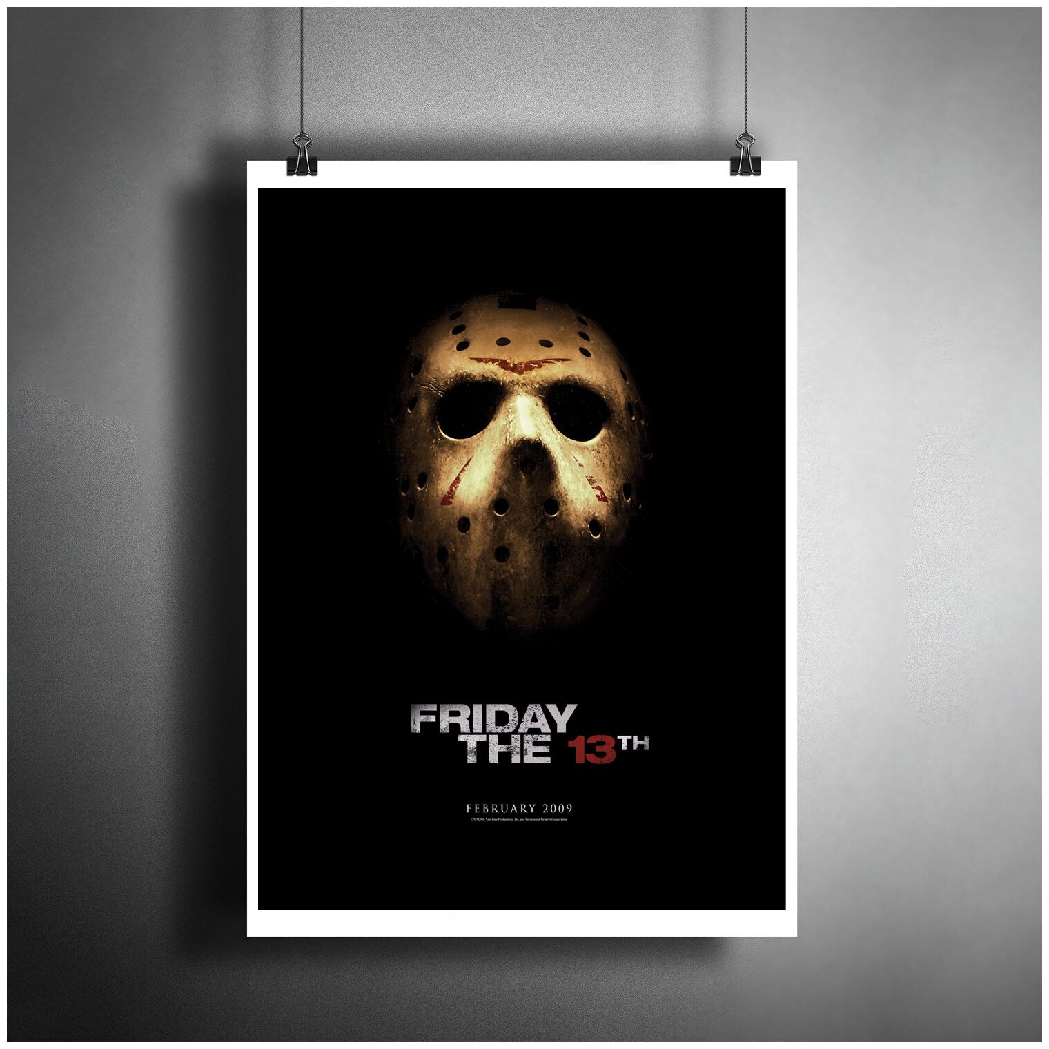 Постер плакат для интерьера "Фильм ужасов: Пятница 13-е. Friday The 13th. Хэллоуин"/ Декор дома, офиса, комнаты A3 (297 x 420 мм)