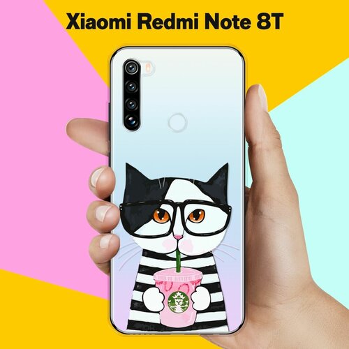 Силиконовый чехол Кот в очках на Xiaomi Redmi Note 8T силиконовый чехол кот в очках на xiaomi redmi note 7