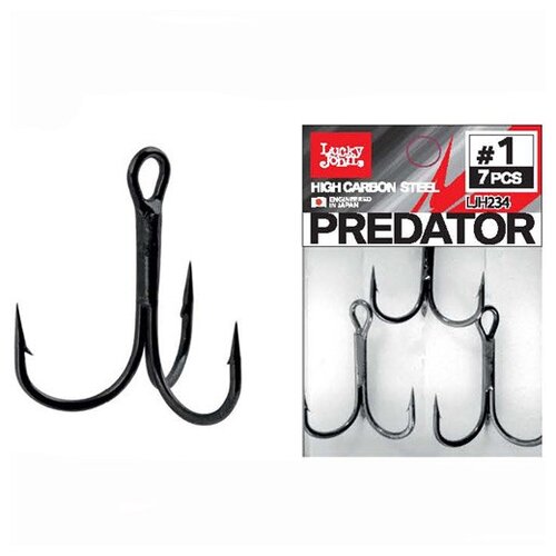 фото Крючки-тройники lucky john predator, серия ljh234, размер 06 (8 штук)