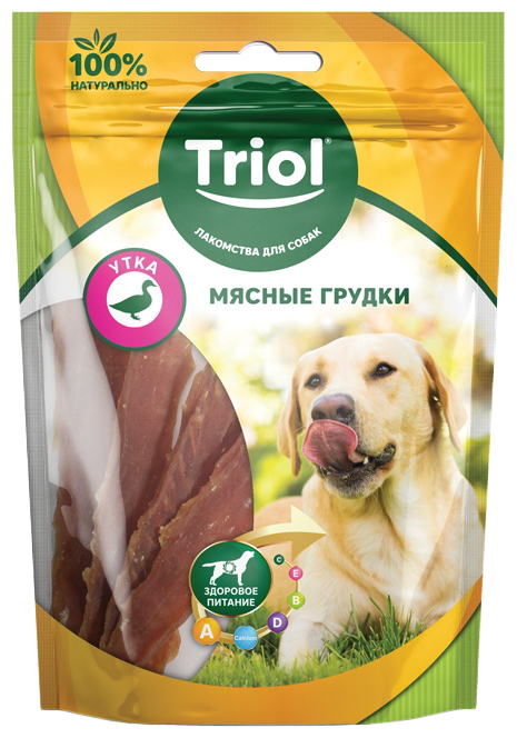 TRIOL™ Мясные Грудки из утки для собак, 70г