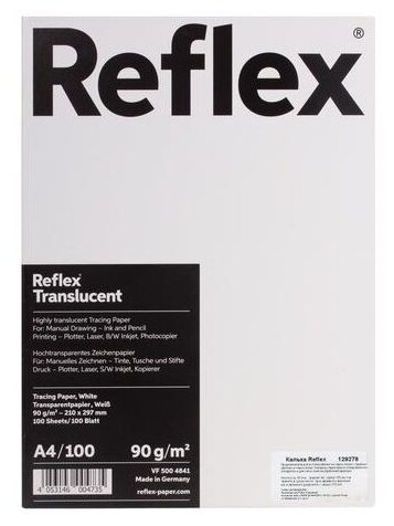 Калька Reflex А4 90г пачка 100л R17119 2288₽