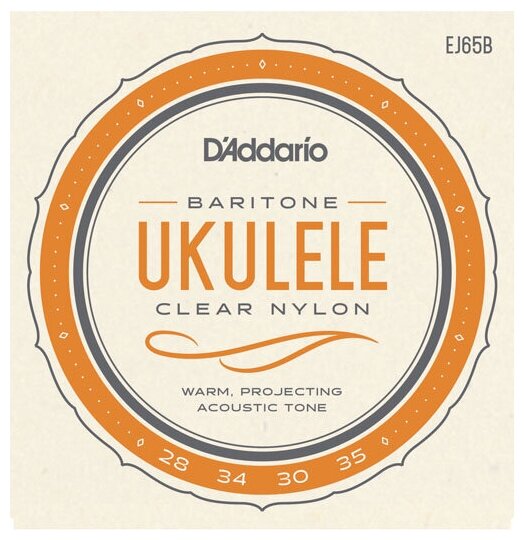 EJ65B Pro-Arte Комплект струн для укулеле баритон, посеребренные, D'Addario