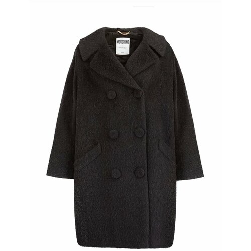 Пальто  MOSCHINO, средней длины, размер 46, черный