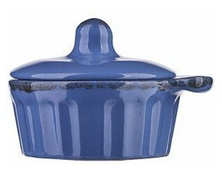 фото Кокотница с крышкой «Синий крафт» (Борисовская Керамика)