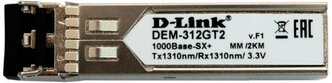 Модуль SFP D-link 312GT2/A1A mini-GBIC 1000Base-SX MM, LC, 2km, DDM