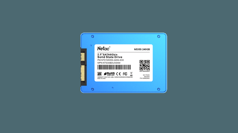 Внутренний SSD-накопитель Netac N535S 240GB 2,5” SATA-III, 3D TLC, Синий NT01N535S-240G-S3X - фото №5