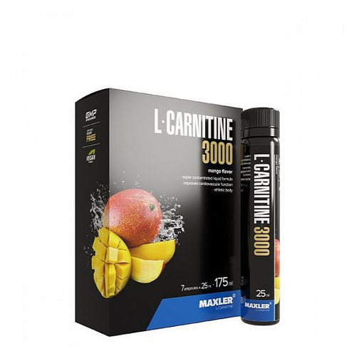 Maxler L-Carnitine 3000 (7*25 ml) (манго)