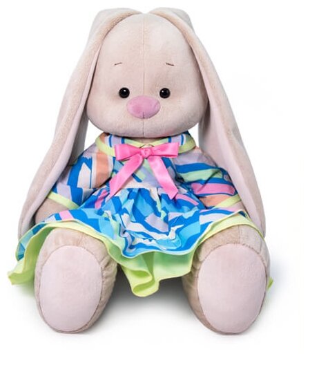 Мягкая игрушка Зайка Ми в платье с оборками, 34 см