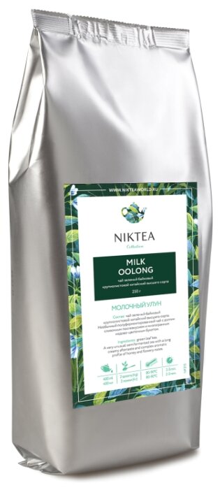Niktea Milk Oolong зеленый листовой чай, 250 г - фотография № 1