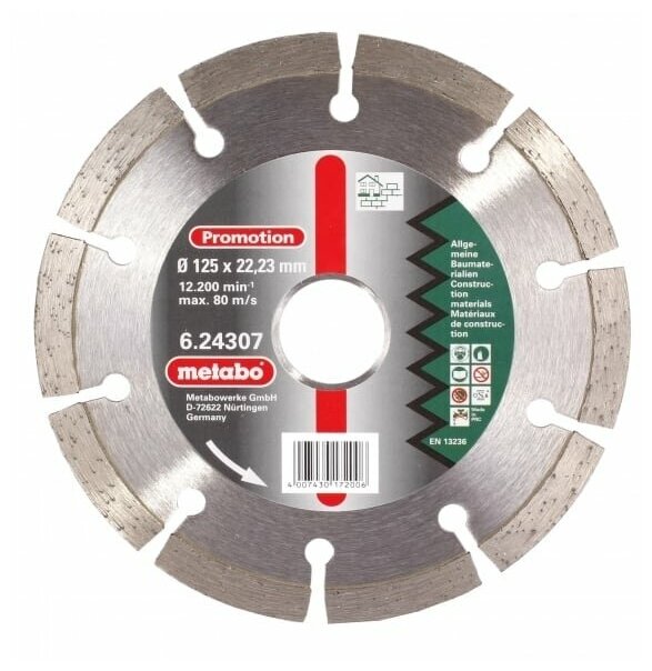 Алмазный диск METABO 230 x 22,23 мм (624310000)