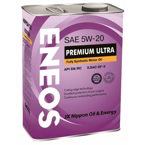 фото Синтетическое моторное масло eneos premium ultra 5w-20 4 л