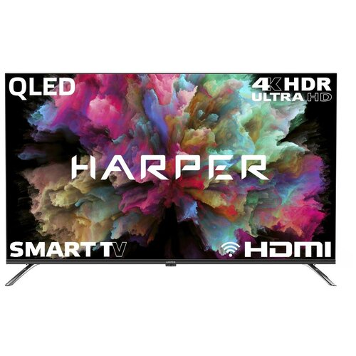 Телевизор 50 Harper 50Q850TS (4K UHD 3840x2160, Smart TV) черный телевизор harper 50q850ts черный