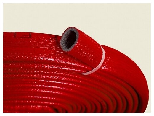 Теплоизоляция для труб K-FLEX PE COMPACT в красной оболочке 28/4 бухта 10м - фотография № 2