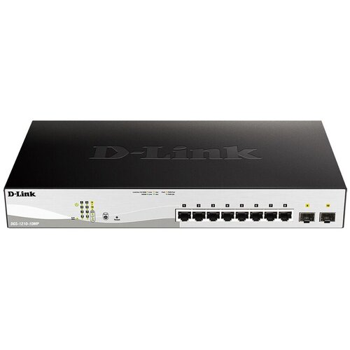 Коммутатор (switch) D-Link DGS-1210-10MP/F1A коммутатор d link dgs 1210 20 f1a