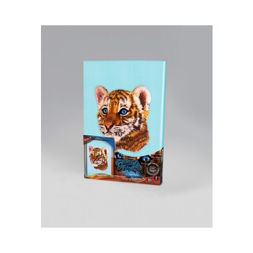 фото Набор для творчества "художественная вышивка гладью" на подрамнике. тигренок, данко-тойс vgl-02-05 danko toys
